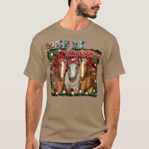 Western Country Rodeo Merry Christmas Cowgirl Hors T-Shirt