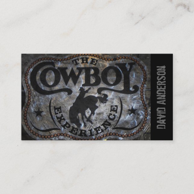 western country Stampede Horse cowboy rodeo Business Card (Front)