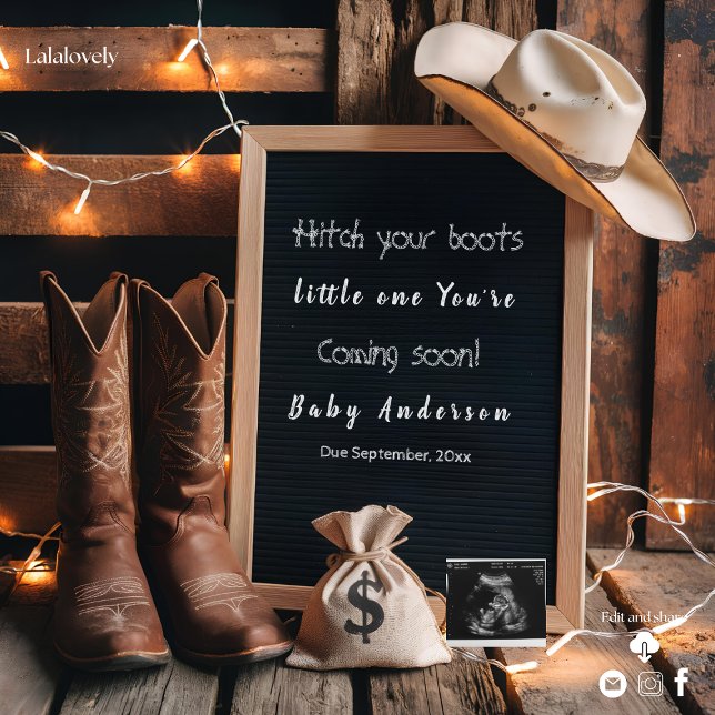 Western country style pregnancy announcement  (Creator Uploaded)