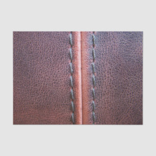 western country Weathered  Stitching Faux Leather Tissue Paper