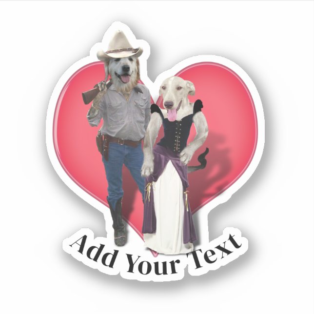 Western Couple Cowboy Dog (Front)