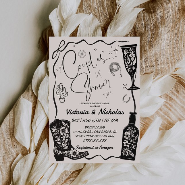 Western Couples' Bridal Shower  Invitation (Creator Uploaded)