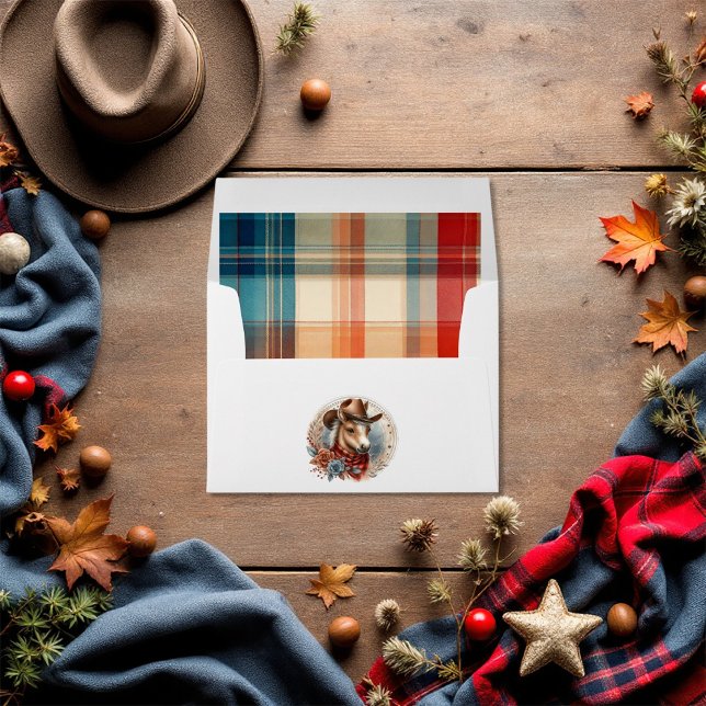 Western Cowboy Baby Shower Envelope (Western Cowboy Baby Shower Envelope)