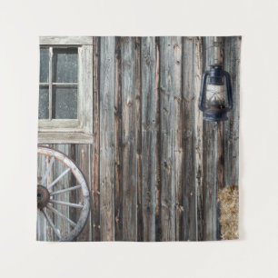 Western Cowboy Barn Tapestry