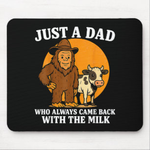 Western Cowboy Bigfoot Just A Dad Who Came Back Wi Mouse Mat