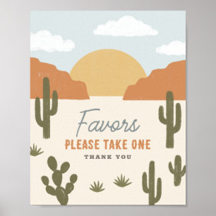 Western Cowboy Birthday Party Favours Sign