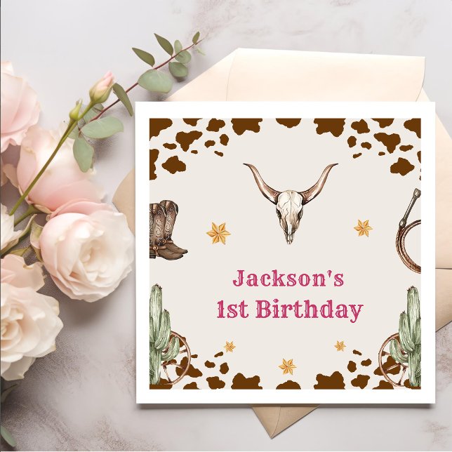 Western Cowboy Birthday Party  Napkins (Creator Uploaded)