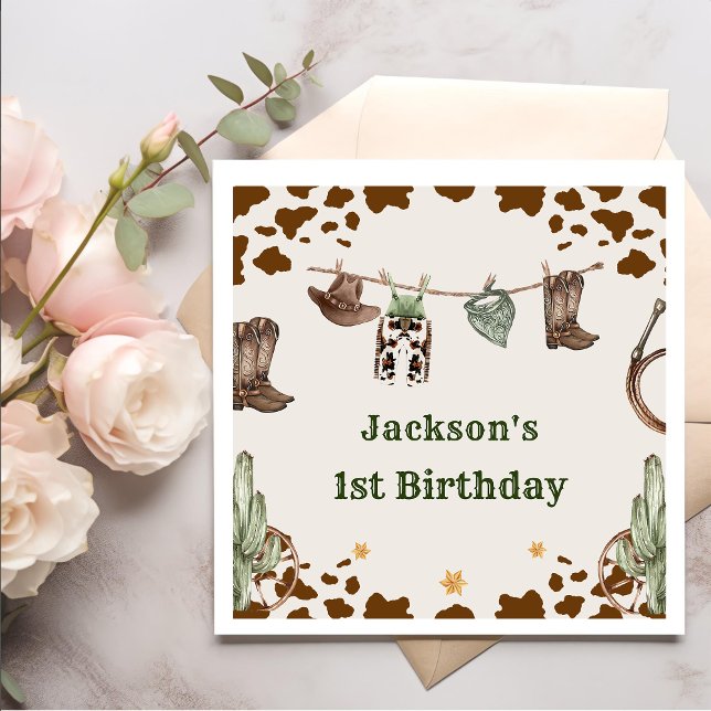 Western Cowboy Birthday Party  Napkins (Creator Uploaded)