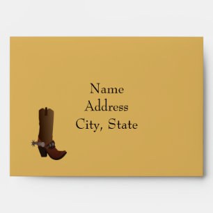 Western Cowboy Boot Envelope