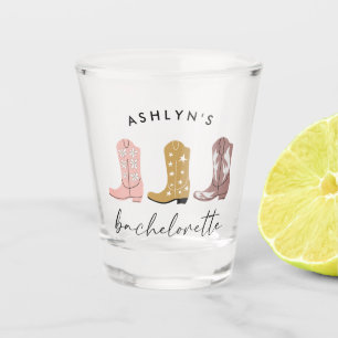 Western Cowboy Boots Bachelorette Shot Glass