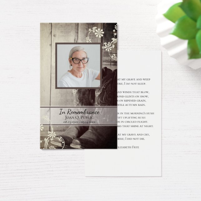 Western Cowboy Boots Funeral Memorial Prayer (Desk)