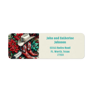 Western Cowboy Boots Holiday Floral Cow Hide