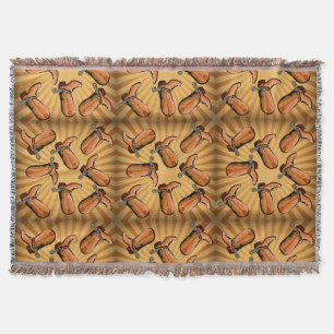Western Cowboy Boots Throw Blanket