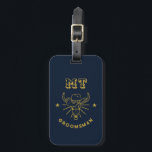 Western Cowboy Bull Skull Vintage Retro Groomsmen Luggage Tag<br><div class="desc">Personalised gifts for groomsmen and best man with western cowboy theme. Decorated with cowboy hat with vintage western font. Text and colour are editable using the Design Tool to fit your occasion. Get this customise gift for wedding,  bachelor party,  engagement party or any other special occasions.</div>