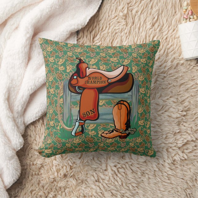 Western Cowboy Champion Son Saddle Cushion (Blanket)