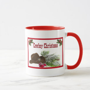 Western Cowboy Christmas Coffee Mug
