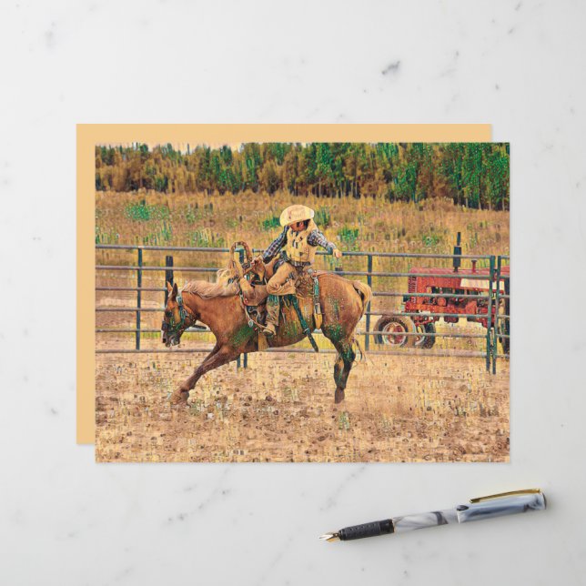 Western Cowboy Country Horse Riding (Front/Back In Situ)