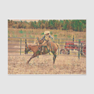 Western Cowboy Country Horse Riding Tissue Paper