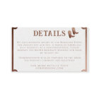 Western Cowboy Country Rustic Wedding Details