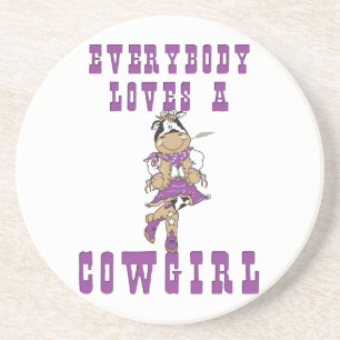 Western Cowboy Cowgirl Horse Barn Rodeo Coasters
