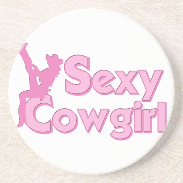 Western Cowboy Cowgirl Horse Barn Rodeo Coasters (Front)