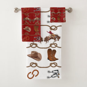 Western Cowboy Essentials Bath Towel Set