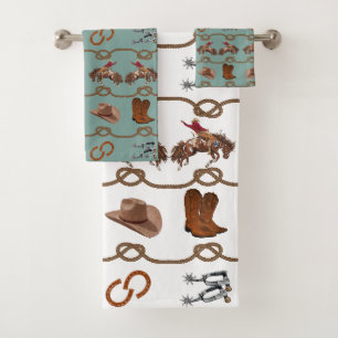 Western Cowboy Essentials Bath Towel Set