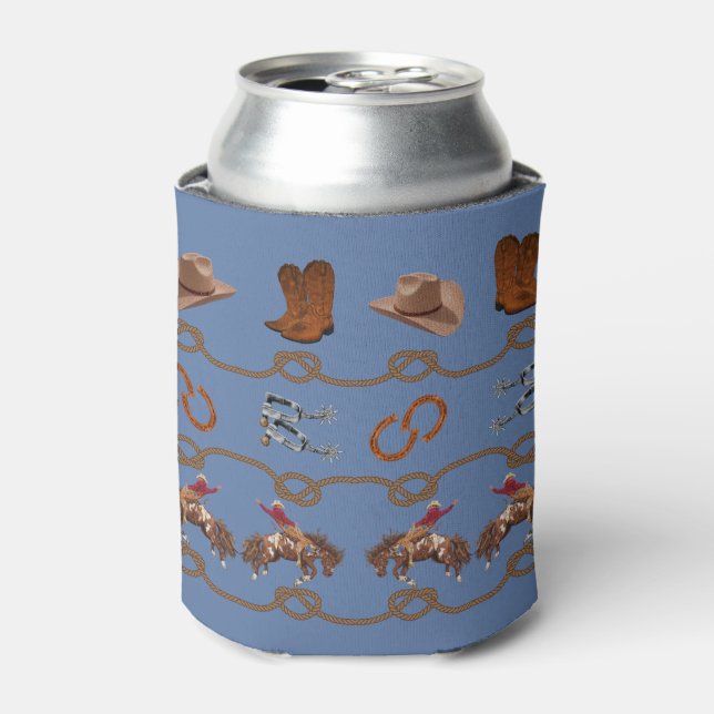 Western Cowboy Essentials  Can Cooler (Can Front)