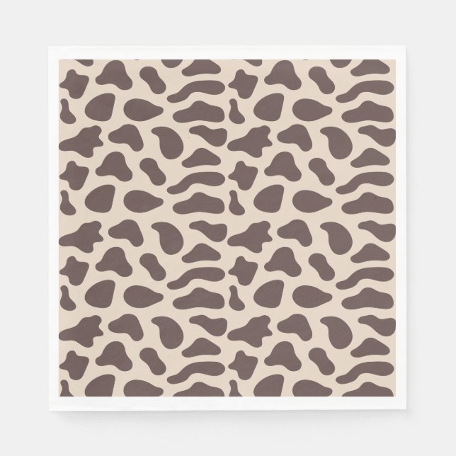 Western Cowboy First Rodeo Boys Birthday Napkin (Front)