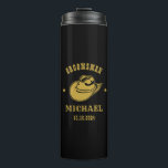 Western Cowboy Hat Groomsmen Personalised Name Thermal Tumbler<br><div class="desc">Personalised gifts for groomsmen and best man with western cowboy theme. Decorated with cowboy hat with vintage western font. Text and colour are editable using the Design Tool to fit your occasion. Get this customise gift for wedding,  bachelor party,  engagement party or any other special occasions.</div>