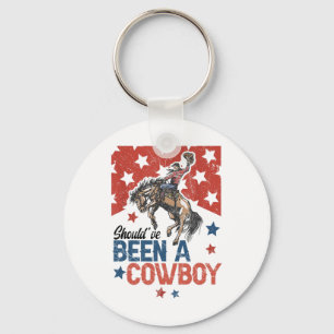 Western Cowboy Hat I Should Have Been A Cowboy  Key Ring