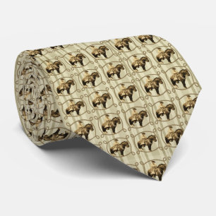 Western Cowboy Horse Print Necktie
