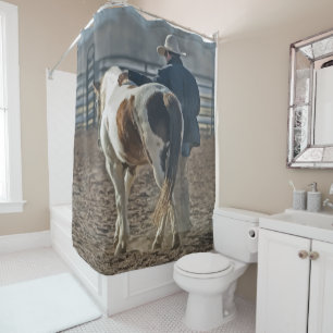 Western Cowboy Horse Shower Curtain