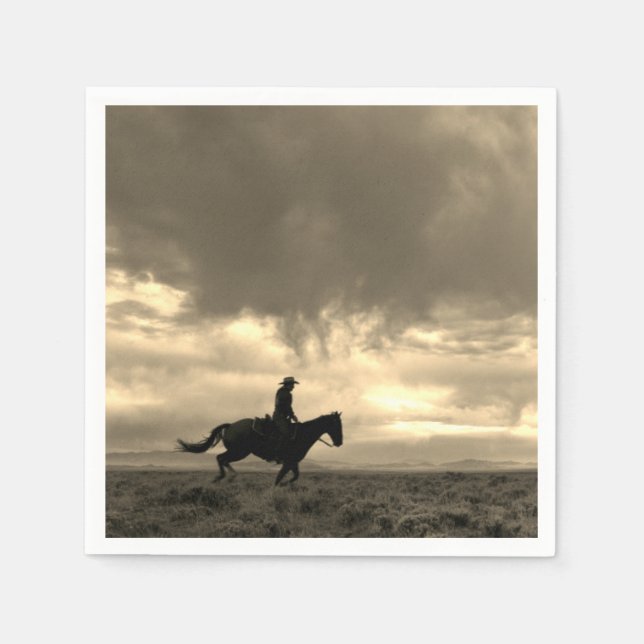 Western Cowboy Paper Napkin (Front)