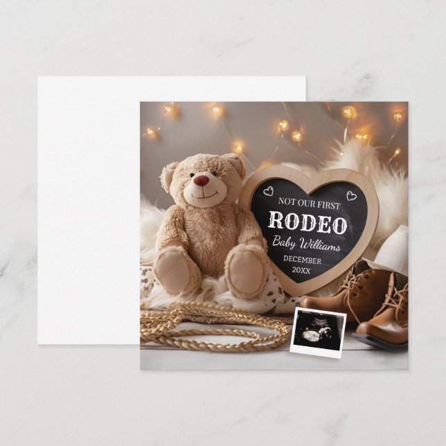 Western Cowboy Pregnancy Announcement (Front/Back)