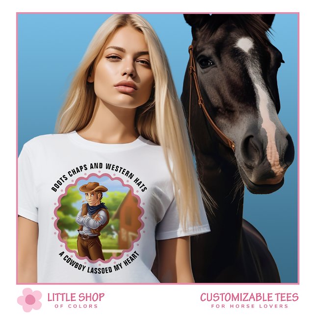 Western Cowboy Ranch Customisable T-Shirt (Creator Uploaded)