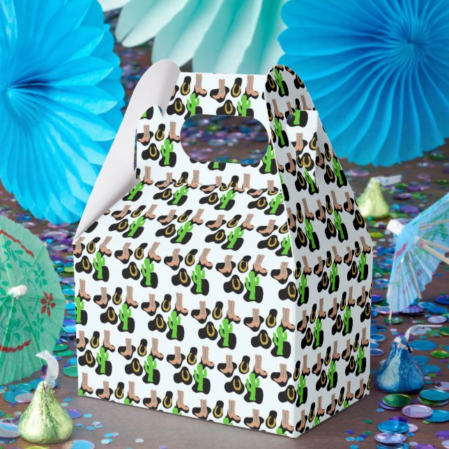 Western Cowboy Rodeo Birthday Favour Box (Party)