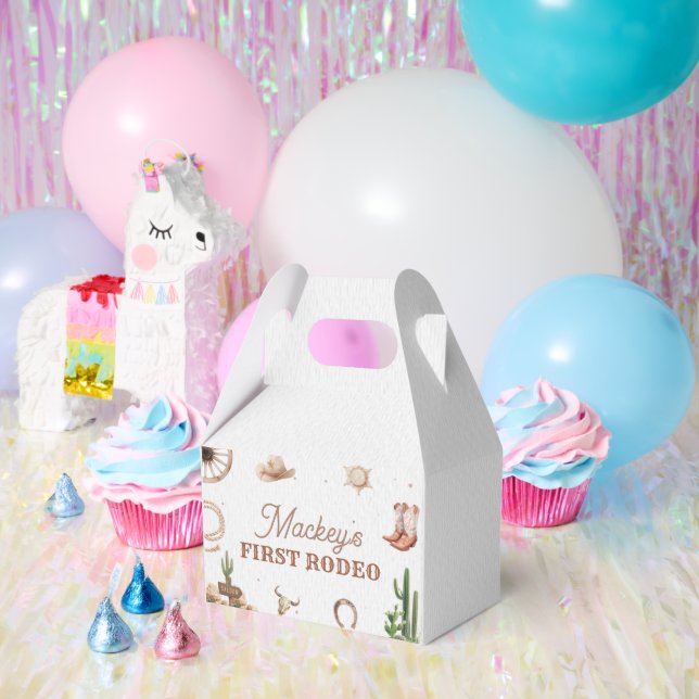 Western Cowboy Rodeo Birthday Favour Box (Party)