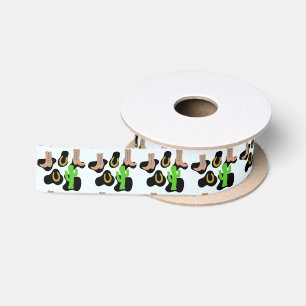 Western Cowboy Rodeo Birthday Satin Ribbon