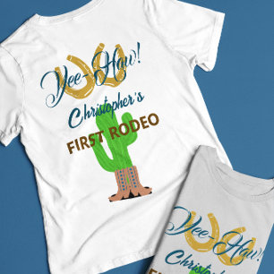 Western Cowboy Rodeo Birthday T-Shirt