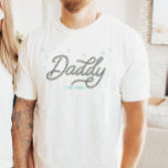 Western Cowboy Rodeo Personalised Daddy T-Shirt<br><div class="desc">Looking for the perfect gift for the best Daddy of a little cowgirl or cowboy? This western Daddy shirt is the perfect gift for all country lovin' Dads! The unique rope font that says "Daddy" is surrounded by sparkling blue stars. Easy to personalise the year. This is a great gift...</div>