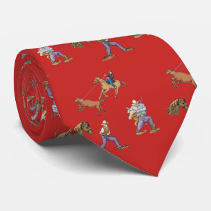 Western Cowboy Rodeo Ranch Necktie