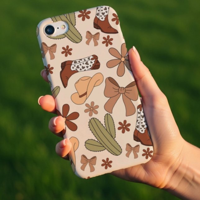 Western Cowgirl Boots Pattern Phone Case (Creator Uploaded)