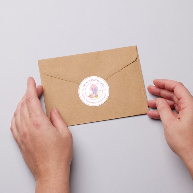 Western Cowgirl Coquette Return Address Label (Creator Uploaded)