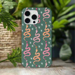 Western Cowgirl Desert Snakes Pattern iPhone 15 Pro Max Case