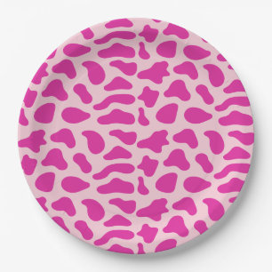 Western Cowgirl First Rodeo Pink Girls Birthday Paper Plate