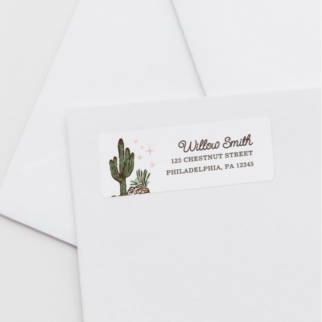 Western Cowgirl Girl Baby Shower Return Address (Creator Uploaded)