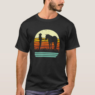 Western Cowgirl Halter Horse Retro Sunset Vintage  T-Shirt