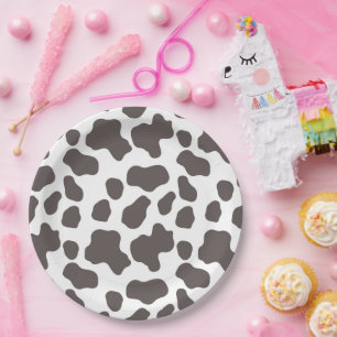 Western Cowgirl Pattern Paper Plate