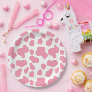 Western Cowgirl Pattern Paper Plates